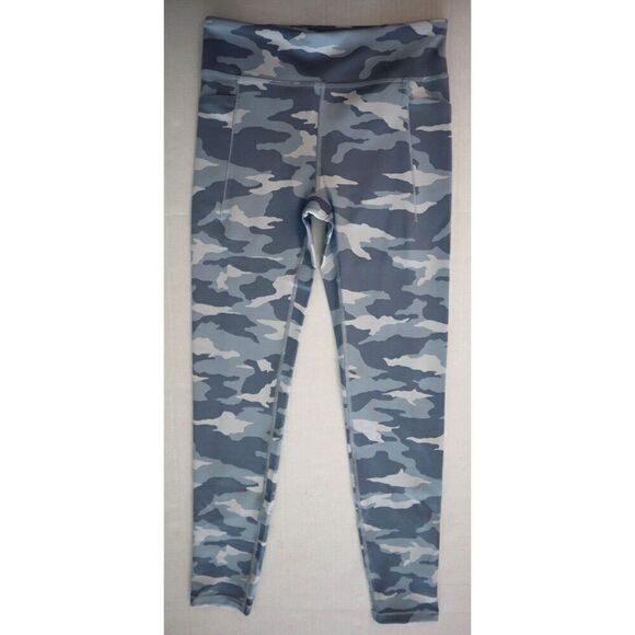 Athleta Girl's Sz L (12) Blue Camo High-Rise Stash Your Treasures Tight Leggings - Picture 2 of 11